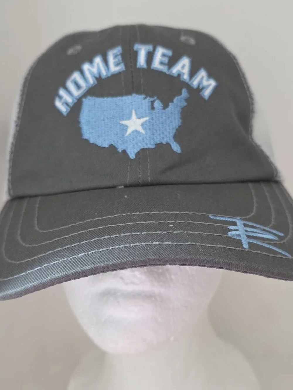 Thomas Rhett Home Team Tour Gray White Blue Snapback Adjustable Concert Hat